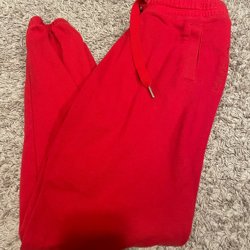 Calvin Klein Red Joggers